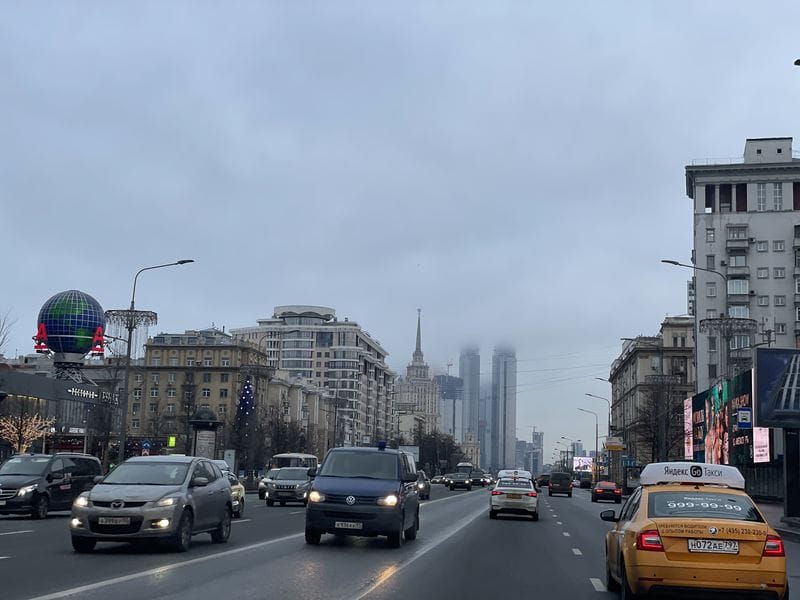 машины, дорога, Москва