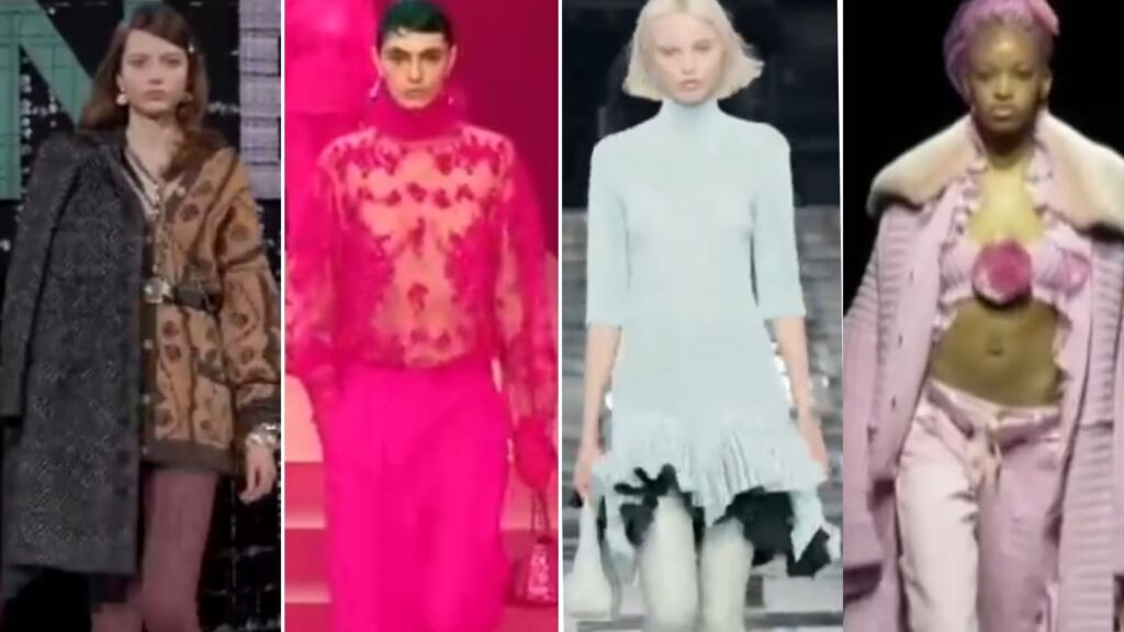 Сумасшедшая фуксия от Valentino, неожиданно футуристический Dior и другие осенне-зимние тренды Недели моды в Париже