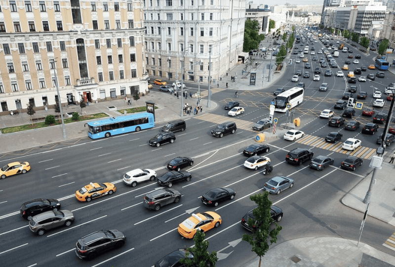 садовое кольцо дорога Москва машины Фото мобильного репортера / агентство «Москва»