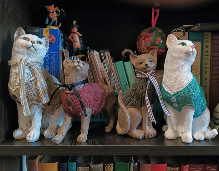 кошки, фигурка, фото Михаил Ковалёв