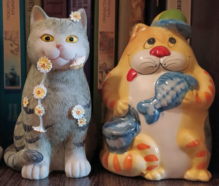 кошки, фигурка, фото Михаил Ковалёв