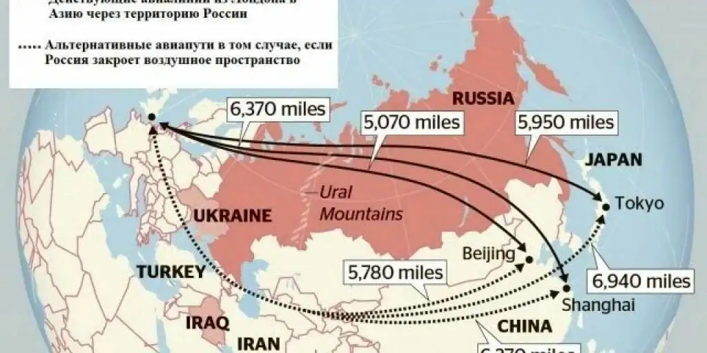Обходные пути авиации: почему небо над Россией так важно для международного авиасообщения?