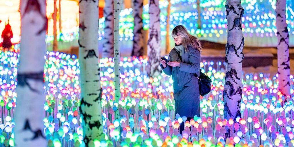 Волшебные зимние миры Москвы: световые украшения и новогодние чудеса
