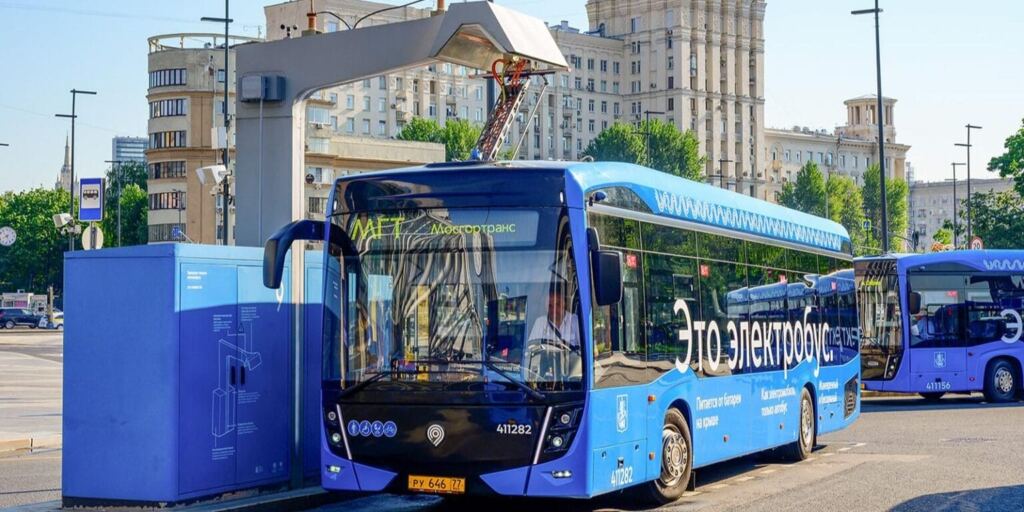 С начала года в Москве подключено более 50 ультрабыстрых зарядных станций для электробусов