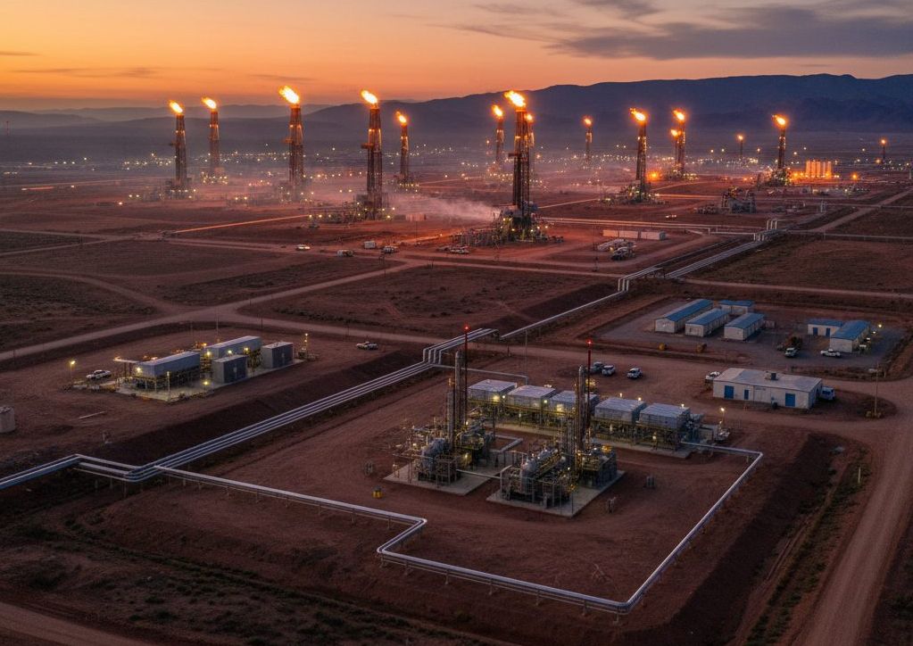 газовые месторождения. Фото сгенерировано ИИ