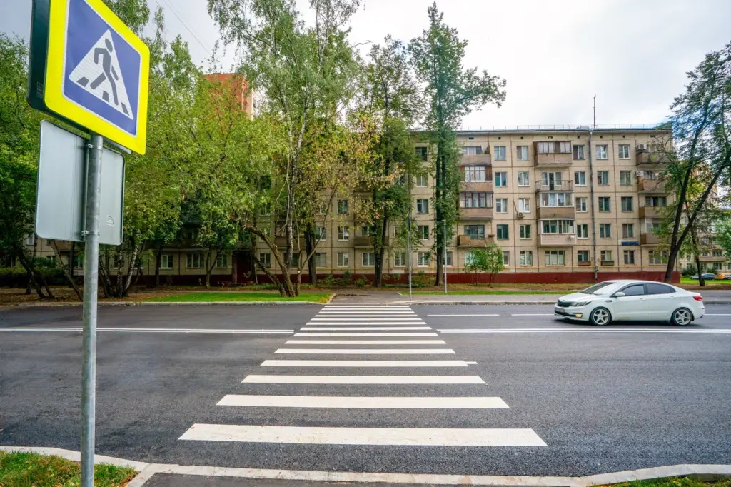 Хорошёво-Мневники, благоустройство, пешеходный переход. Фото КГХ
