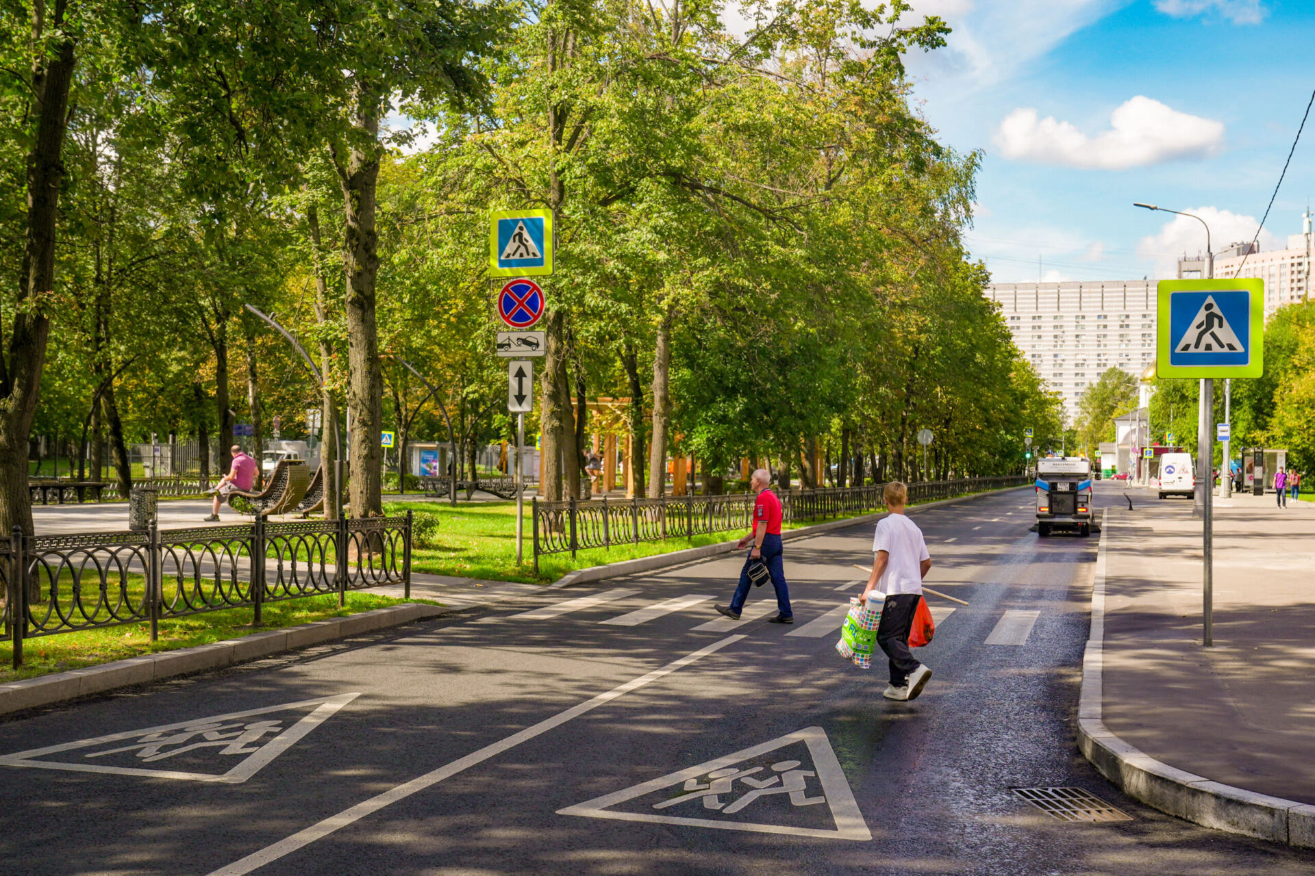 Дорожное покрытие  на Чонгарском бульваре Фото: Комплекс городского хозяйства Москвы.