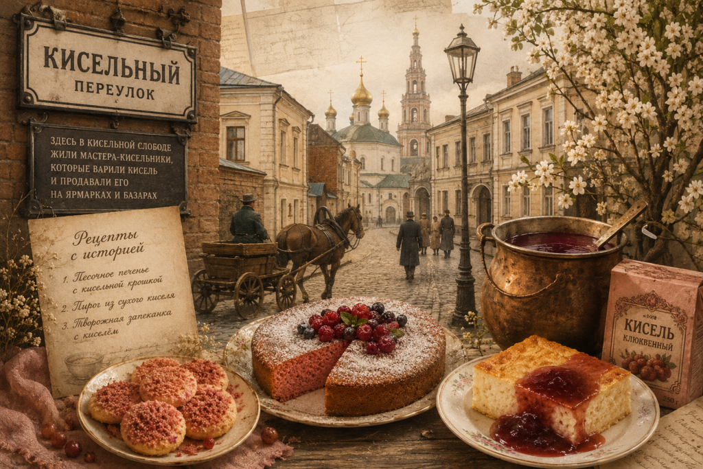 Кисельный переулокФото ИИ и рецепты