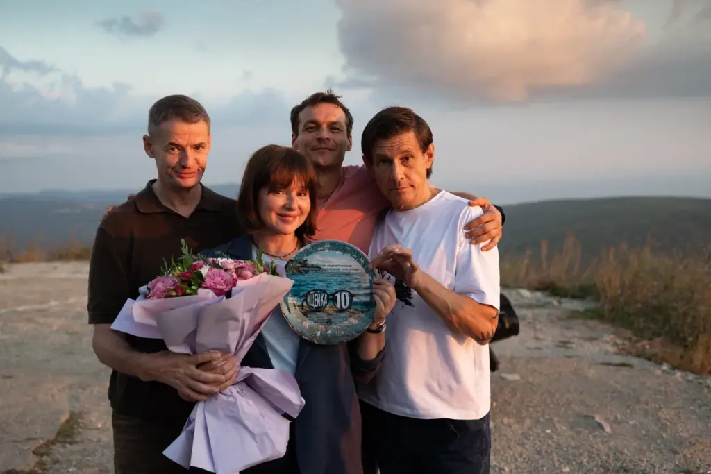 На съемках сериала Ищейка. фото Первый канал