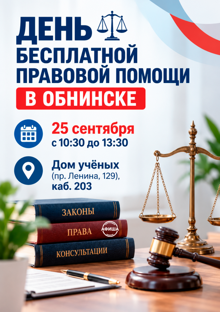 Afisha-go. Афиша мероприятий: Бесплатная юридическая помощь