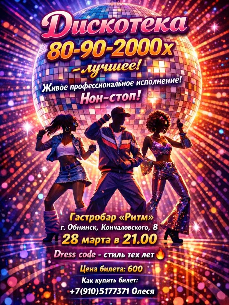 Afisha-go. Афиша мероприятий: Дискотека 80-90-2000-е