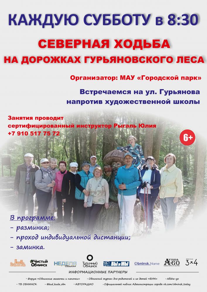 Afisha-go. Афиша мероприятий: Северная ходьба в лесу