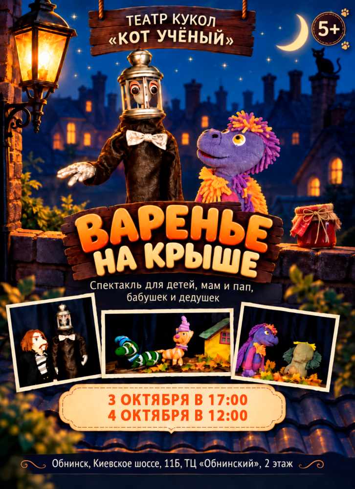 Afisha-go. Афиша мероприятий: Спектакль «Варенье на крыше»