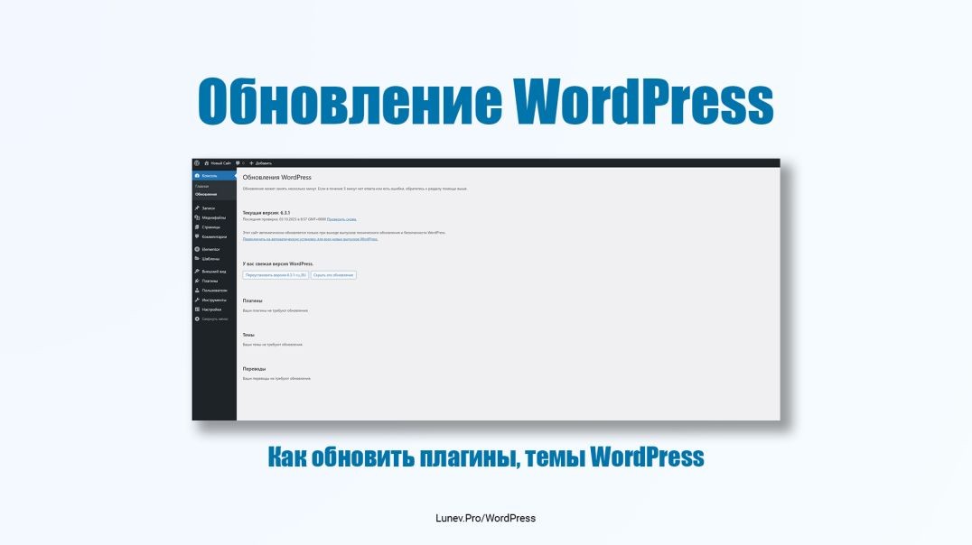 Обновление плагинов и тем на WordPress