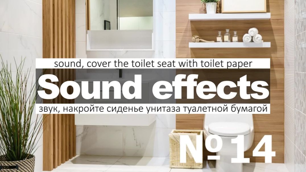 ⁣Звуки унитаза, туалета, слив, набор воды, чистка и другое скачать