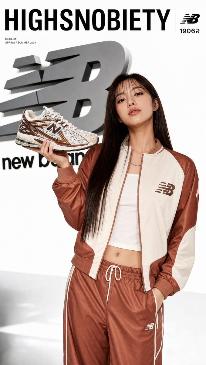 Как создать обложку модного журнала с помощью ИИ: Промпт для New Balance