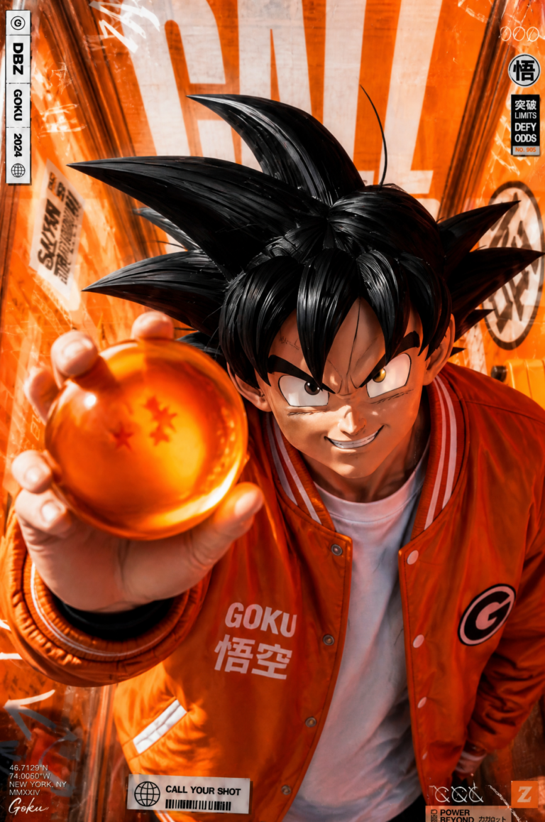 Промпт для создания финального кадра с персонажем Dragon Ball Z