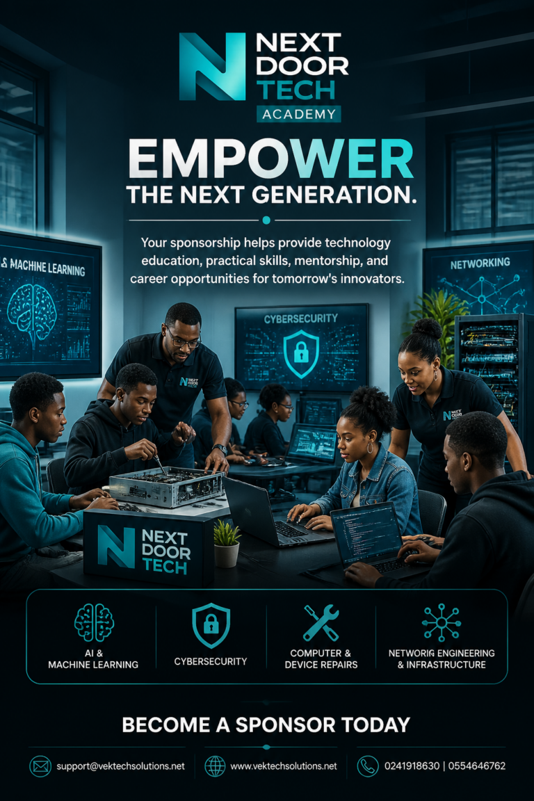 Промпт для генерации изображений: реклама Next Door Tech Academy