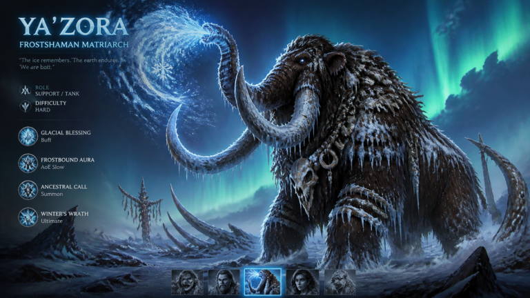 Промпт для генерации изображений: мамонт-шаман в стиле Primal