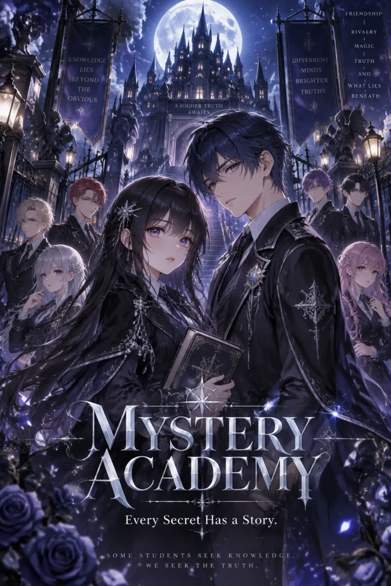 Промпт для создания кинопостера Mystery Academy