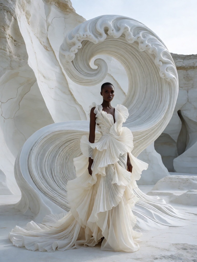 Промпт для фото роскошного haute couture