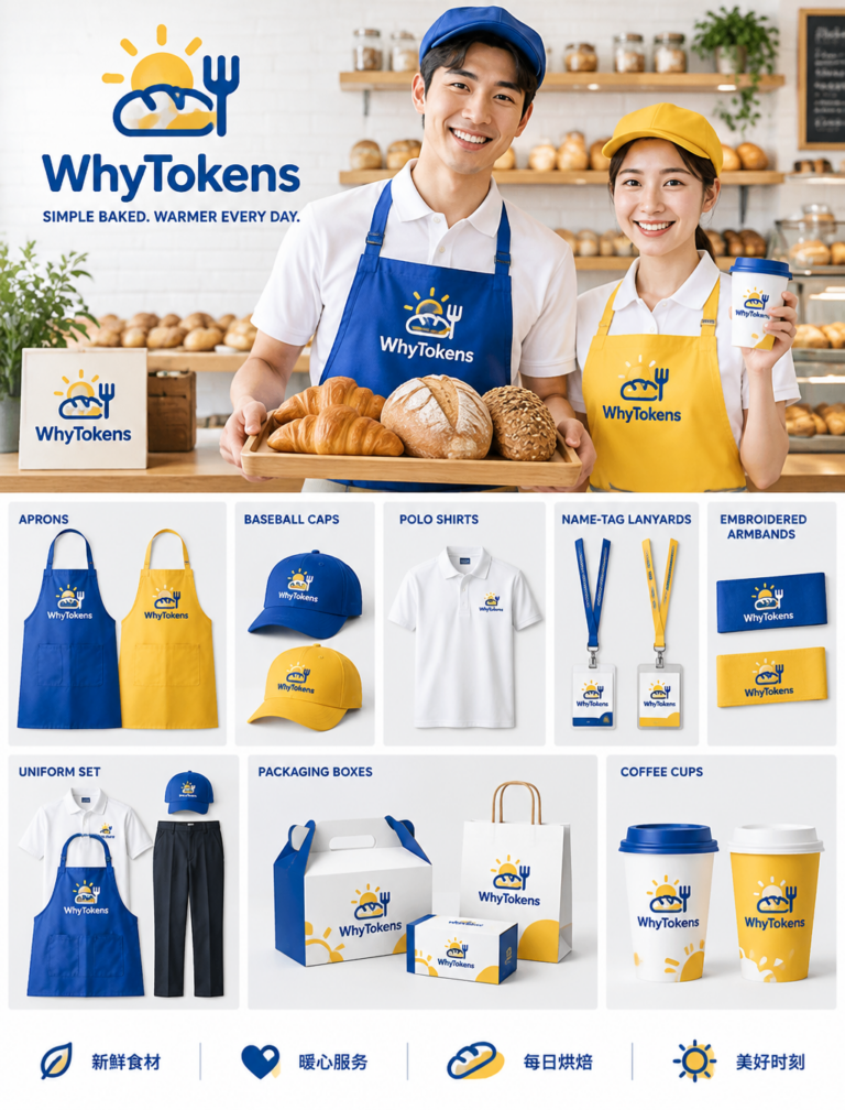 Промпт для фото: презентация бренда пекарни WhyTokens