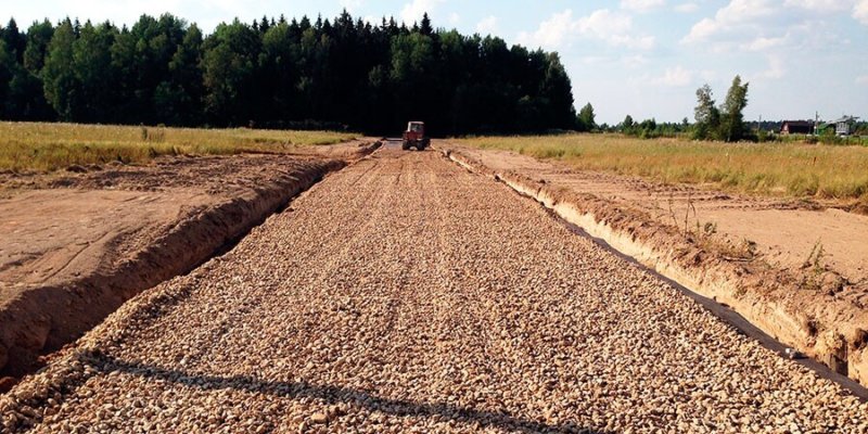 Грунтовые дороги из ПГС