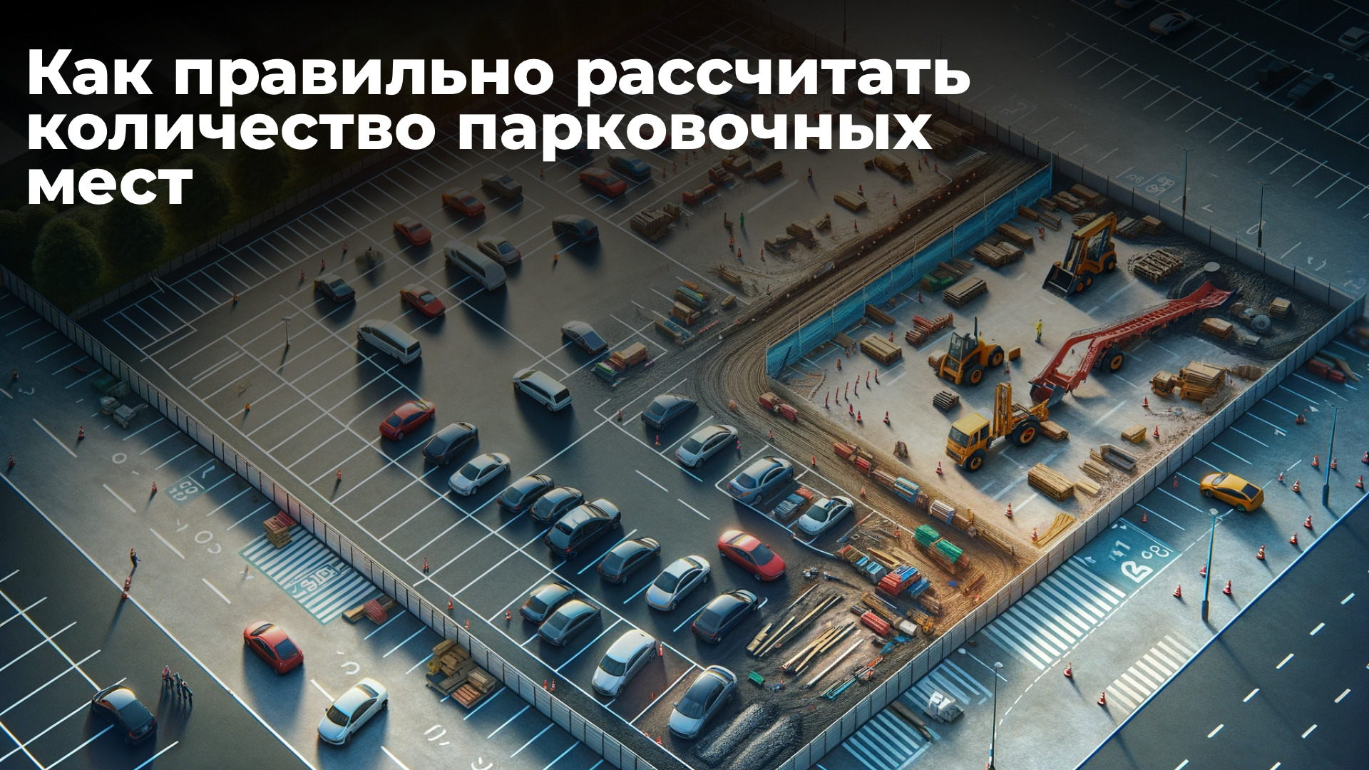 Как рассчитать количество парковочных мест на коммерческой территории