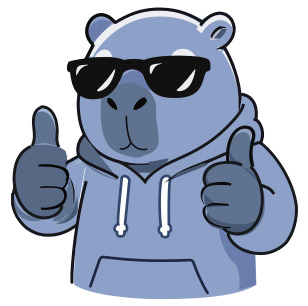 Capybara Thumbs Up preview