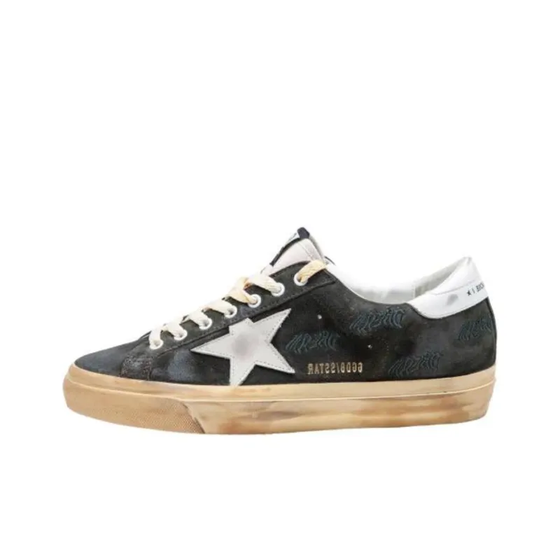 Golden Goose Super Star Low Top Skateboard Shoes Men's Black