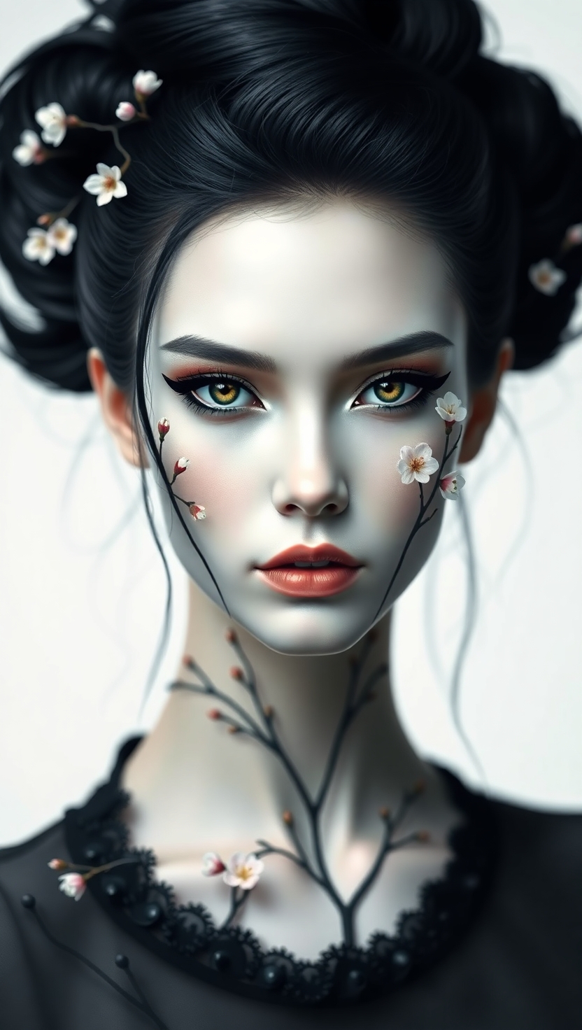 Сакура, Япония и красивая девушка 4