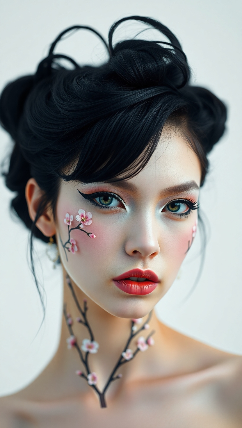 Сакура, Япония и красивая девушка 4