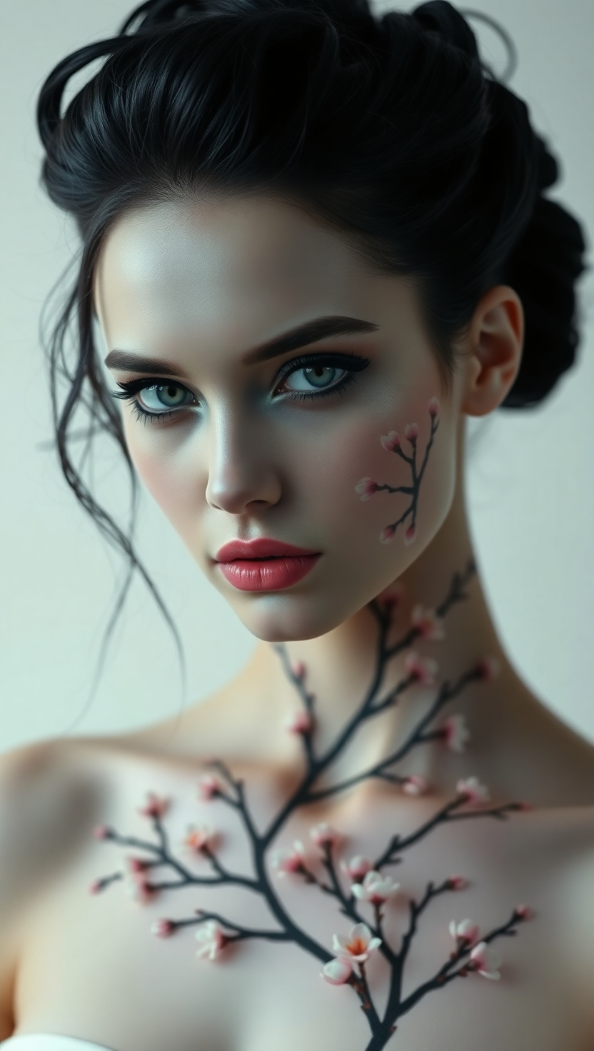 Сакура, Япония и красивая девушка 4