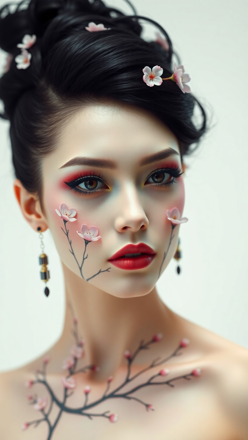 Сакура, Япония и красивая девушка 4