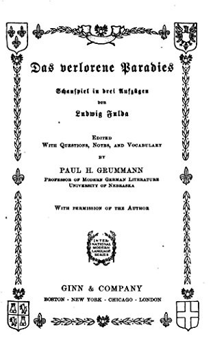 Обложка Das verlorene Paradies