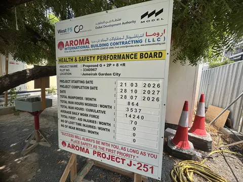 Ход строительства West 5 Residences, Jumeirah Garden City — 28 июля 2026, готовность 2,82%, снимок 5 из 5