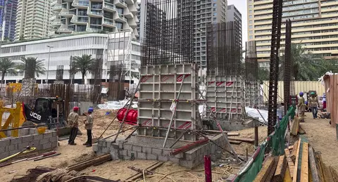Lume Residences, Jumeirah Village Circle construction progress — 1 April 2026, 10.65% complete, photo 1 of 6