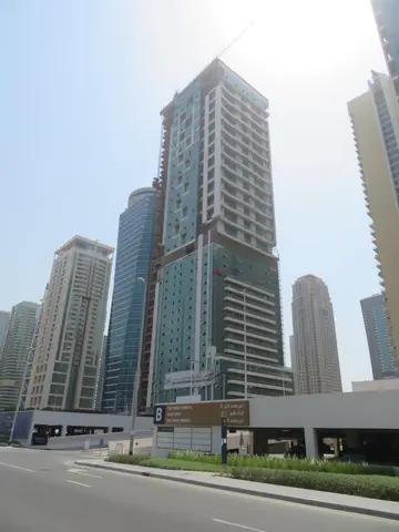 The Wind Tower I, Jumeirah Lakes Towers construction progress — 10 August 2023, 74.58% complete, photo 10 of 10