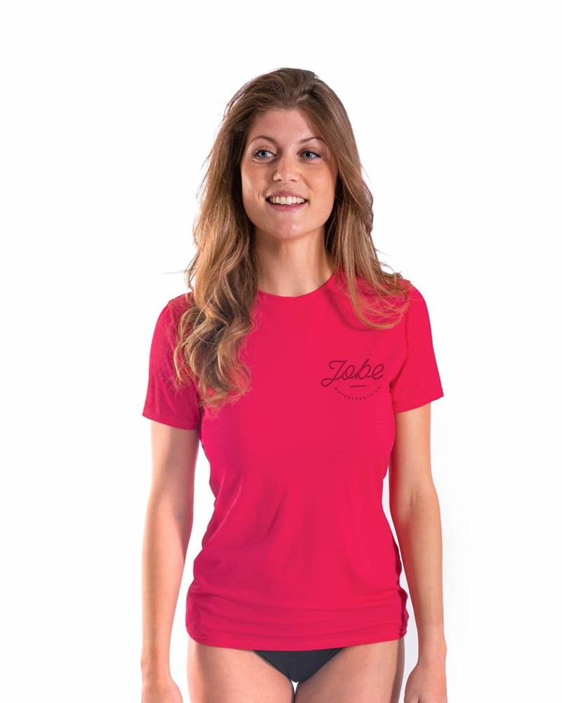 Jobe Rash Guard Loose Fit Women Hot Pink