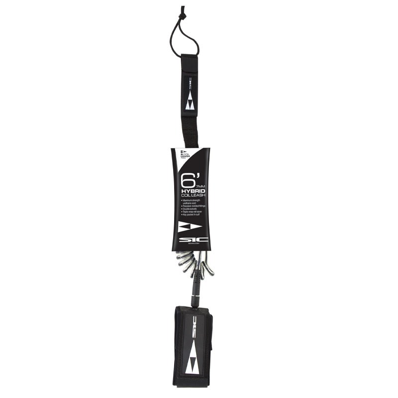SUP LEASH HYBRID COIL-STRAIGHT