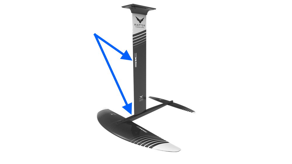 Мачта+фюзеляж фойла SIC RAPTOR T-BAR
