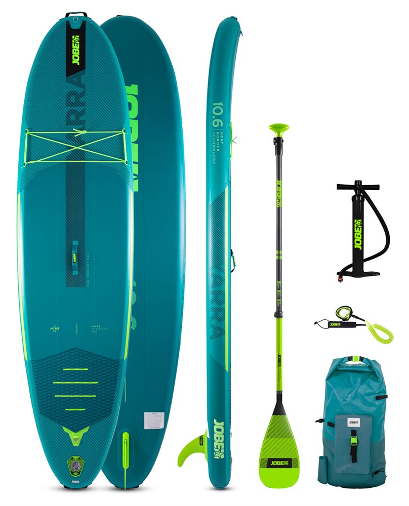Доска SUP надувная компл. Jobe 23 Aero Yarra SUP Board 10.6 Package Teal