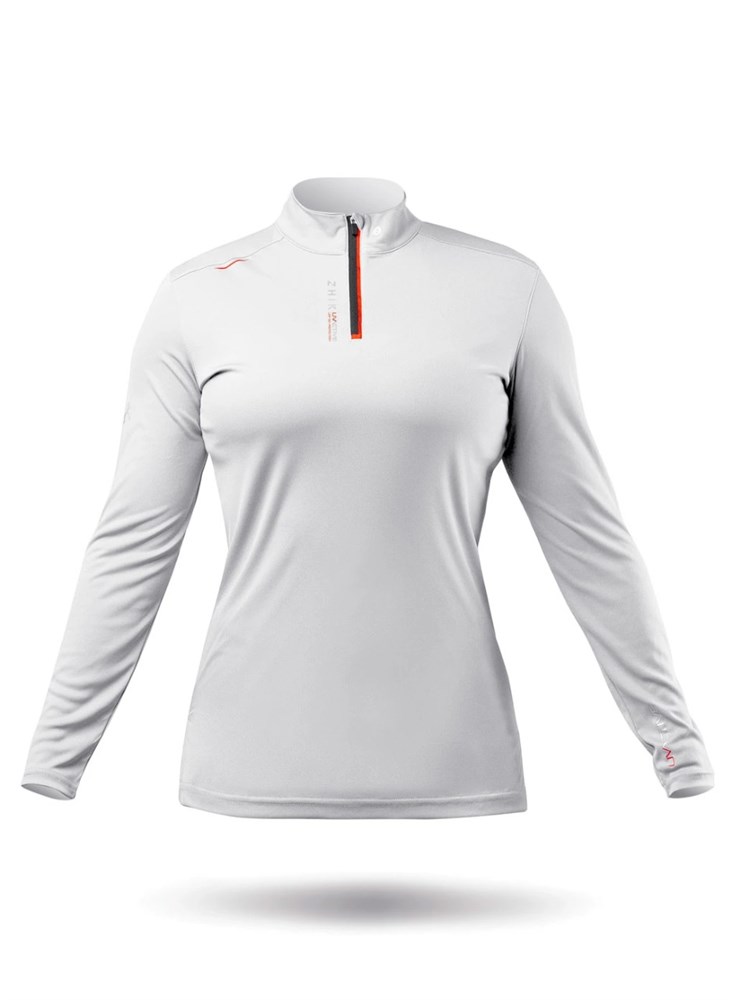 Гидромайка жен. ZHIK 25 UVActive 1/4 Zip L/S Top Womens
