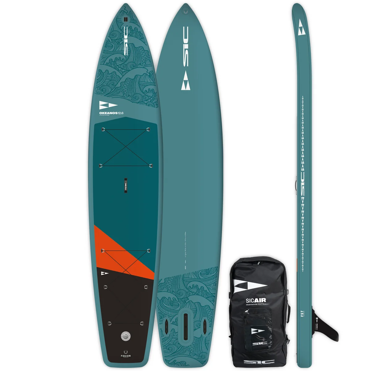Доска SUP Надувная 23 SIC OKEANOS AIR 12'6x31.0 FST