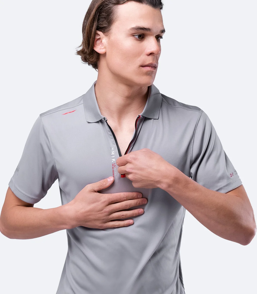 Поло муж. ZHIK 25 UVActive Zip Sports S/S Polo