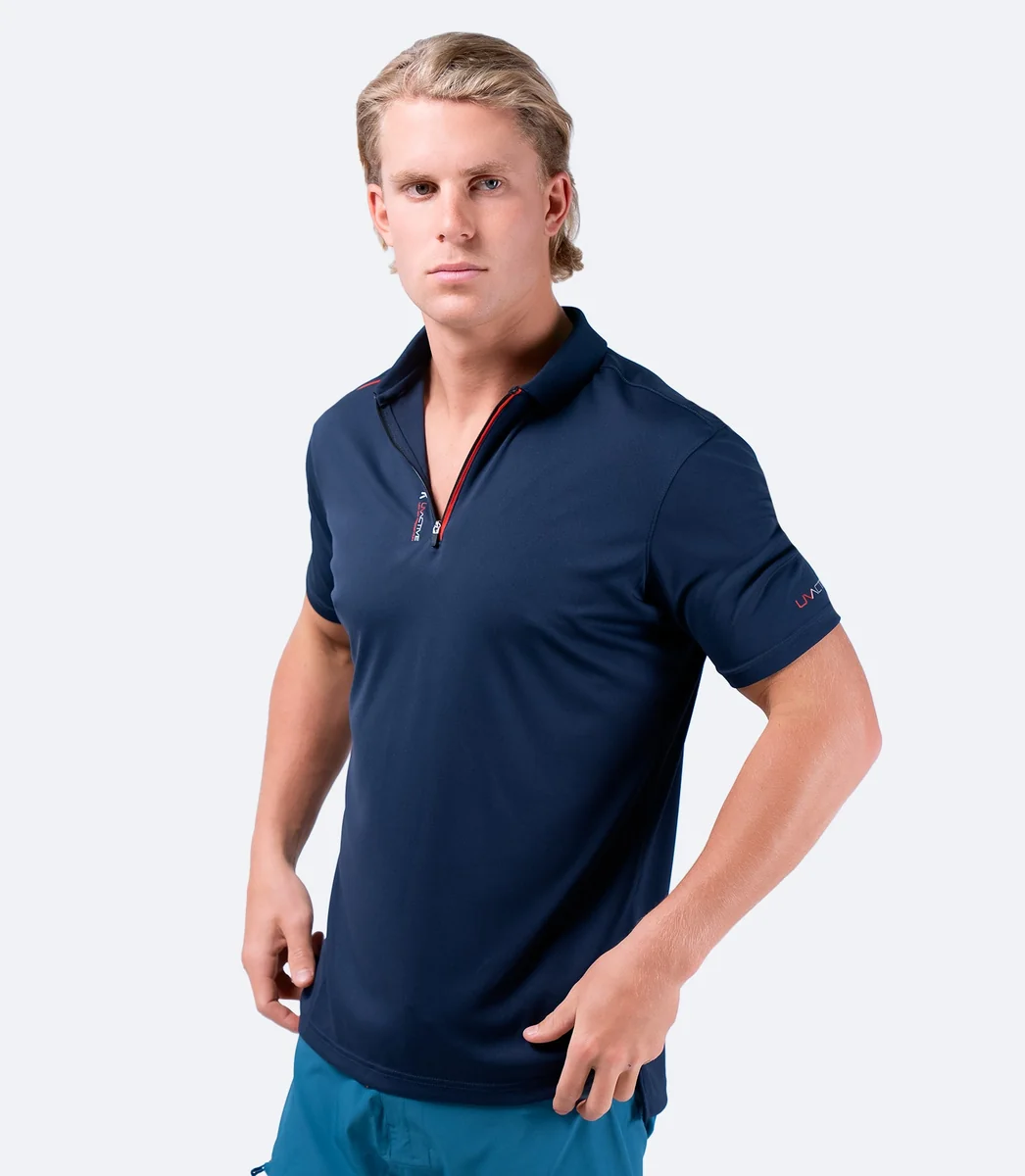 Поло муж. ZHIK 25 UVActive Zip Sports S/S Polo