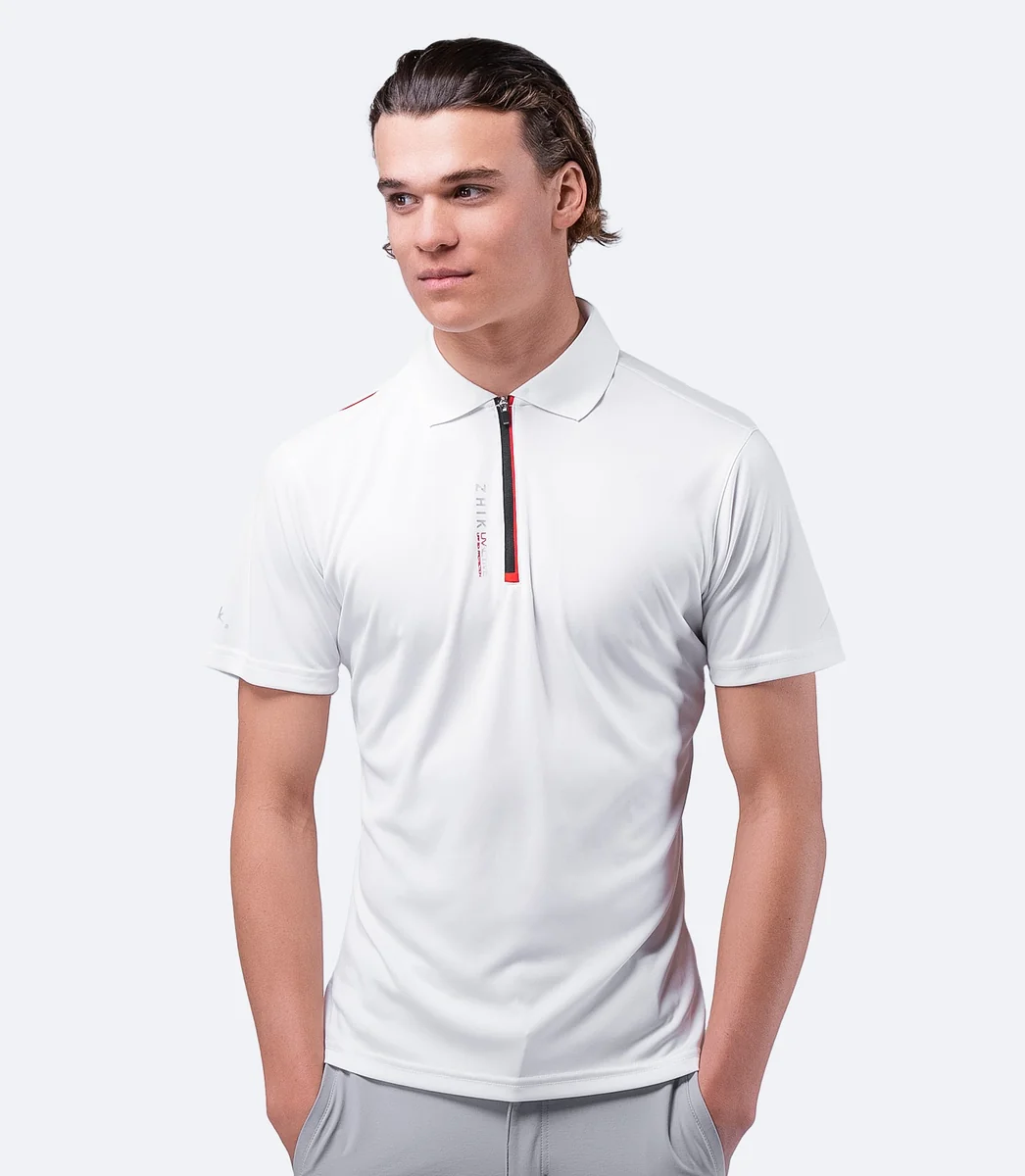 Поло муж. ZHIK 25 UVActive Zip Sports S/S Polo