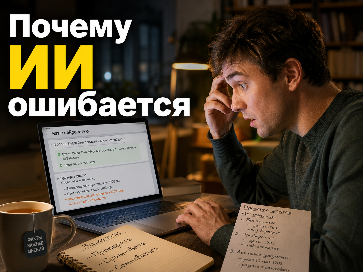 Почему нейросеть ошибается: 7 признаков для новичка