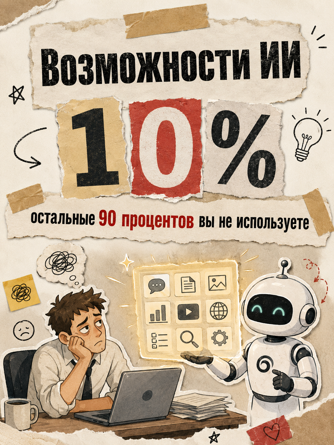 Ты используешь только 10% возможностей AI: Почему компании и люди теряют миллиарды на поверхности