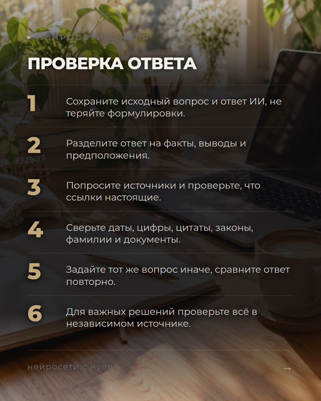 Как проверить ответ ИИ